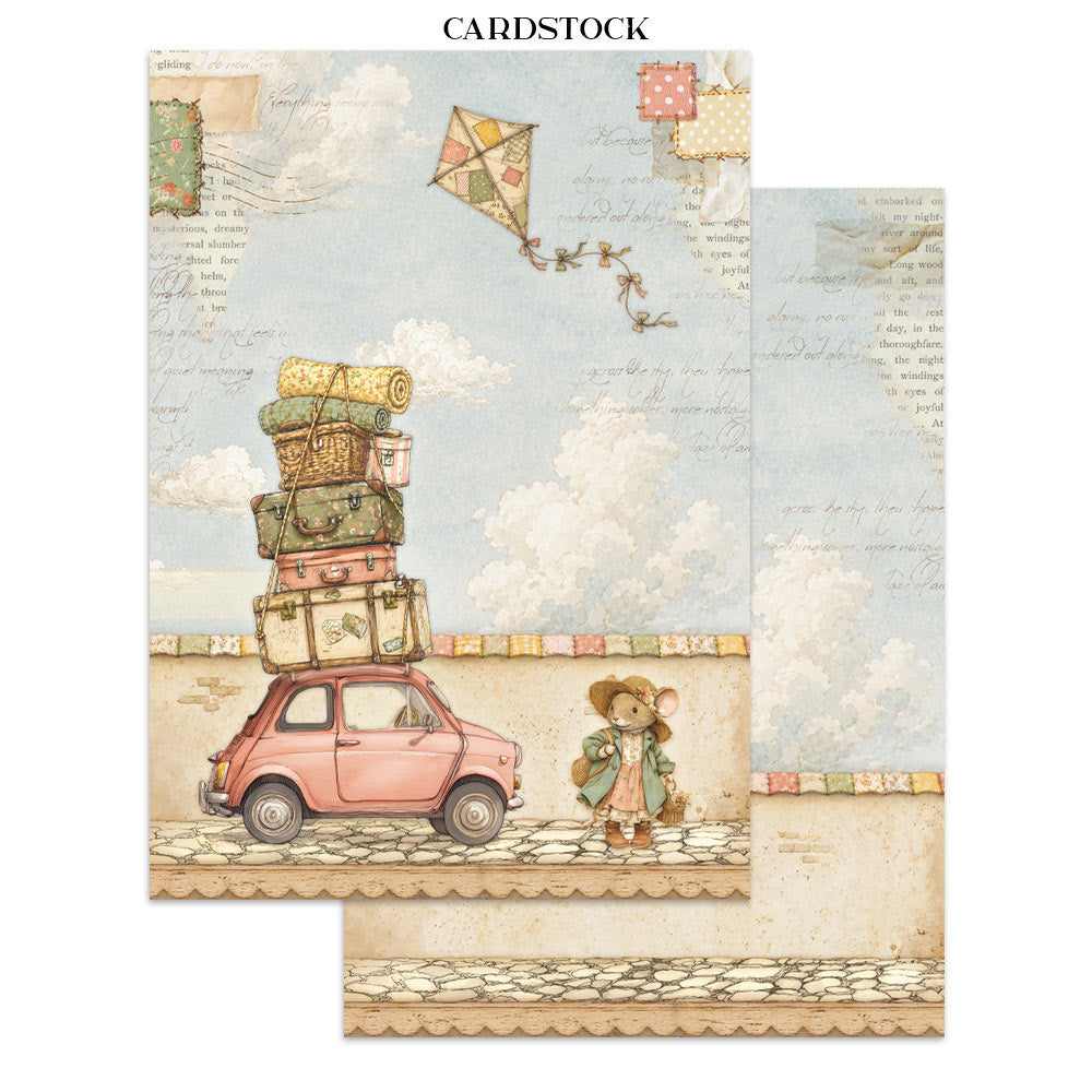 Printed Art Junk Journal: Sticker, Cut-Outs, Backgrounds For Art And Craft - Cozy Family