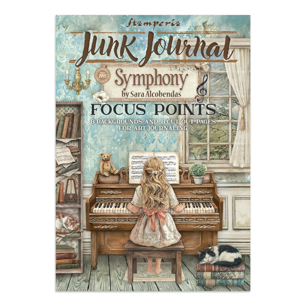 Printed Art Junk Journal Focus Points For Art And Craft A5 - Symphony