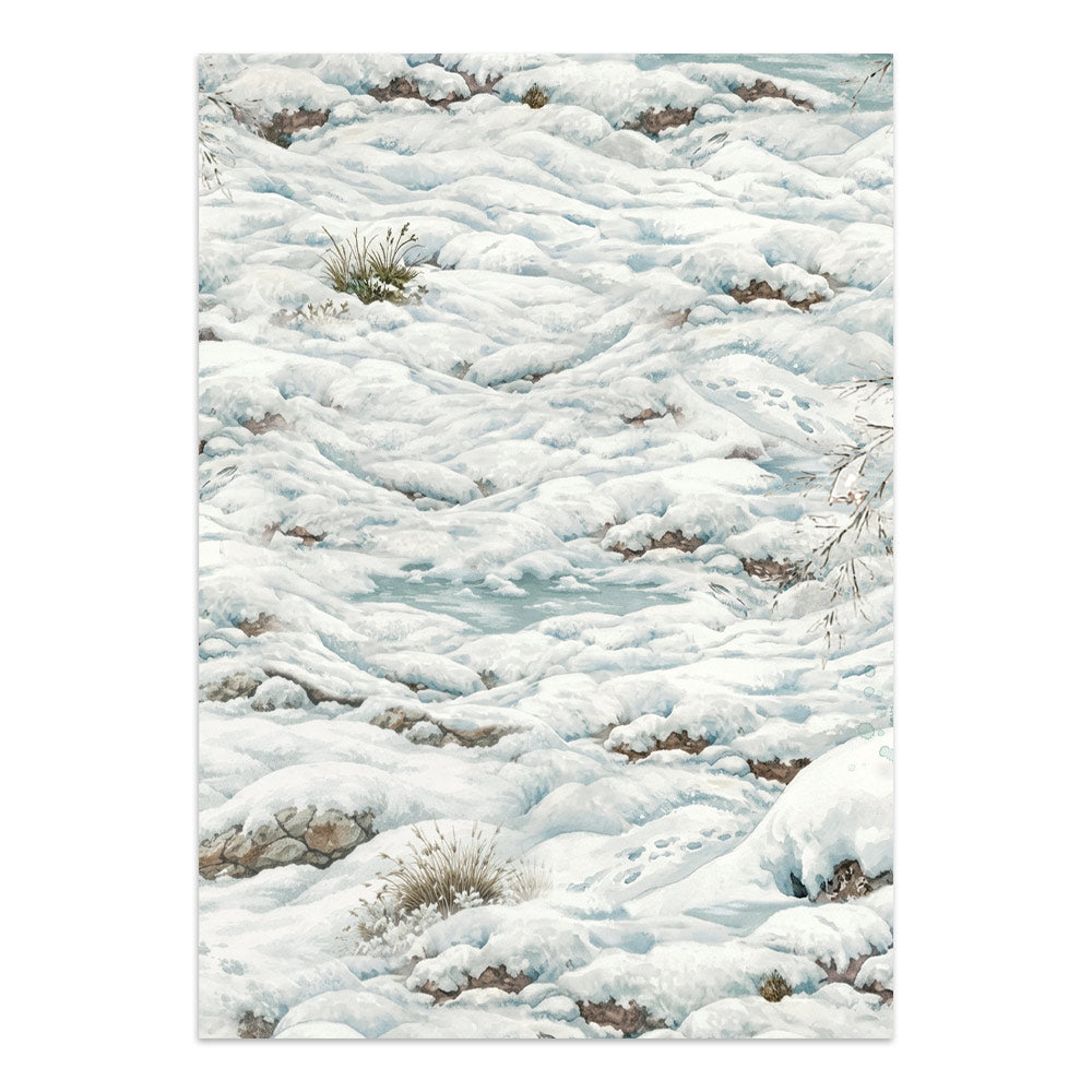 Printed Art Junk Journal Focus Points For Art And Craft A5 - White Christmas