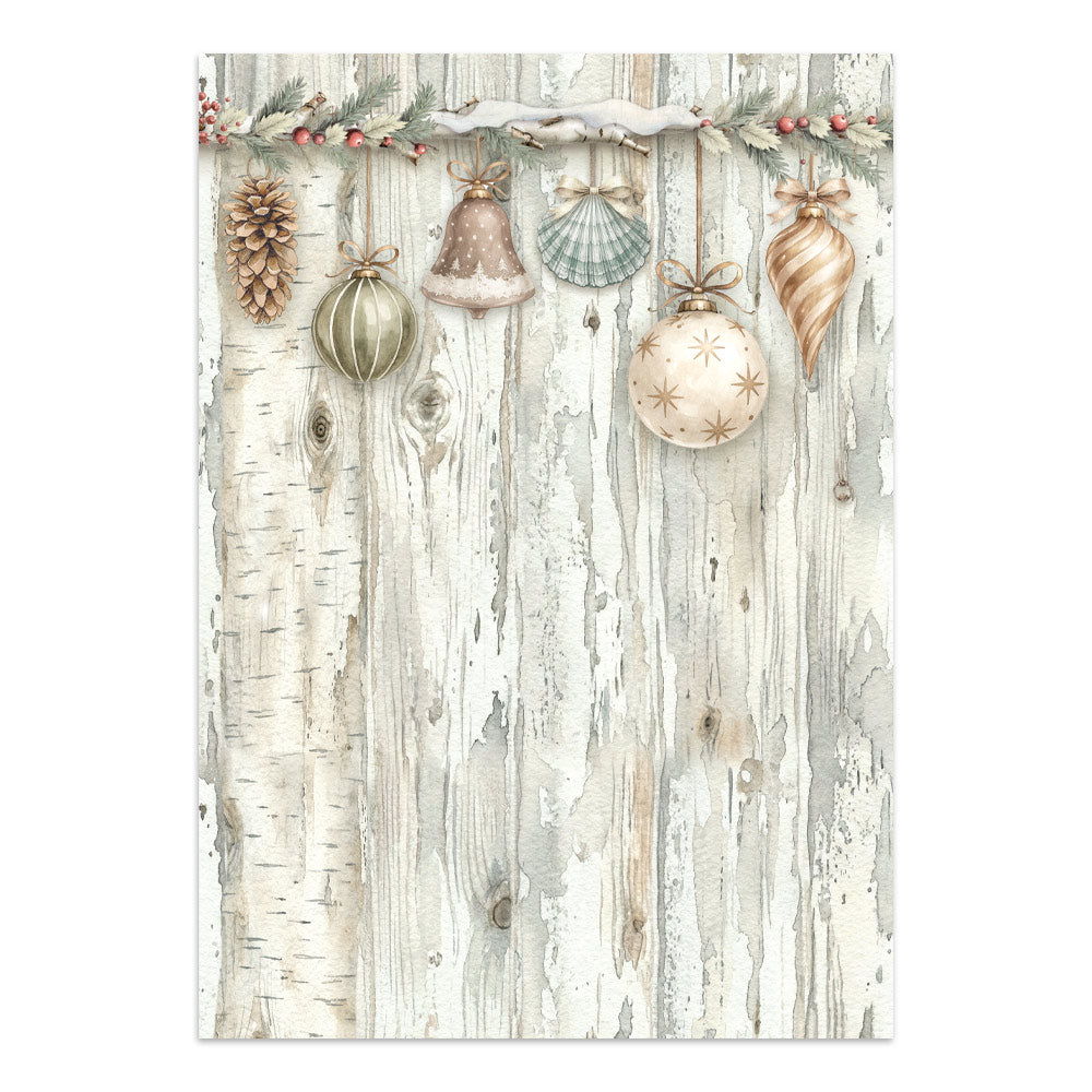 Printed Art Junk Journal Focus Points For Art And Craft A5 - White Christmas
