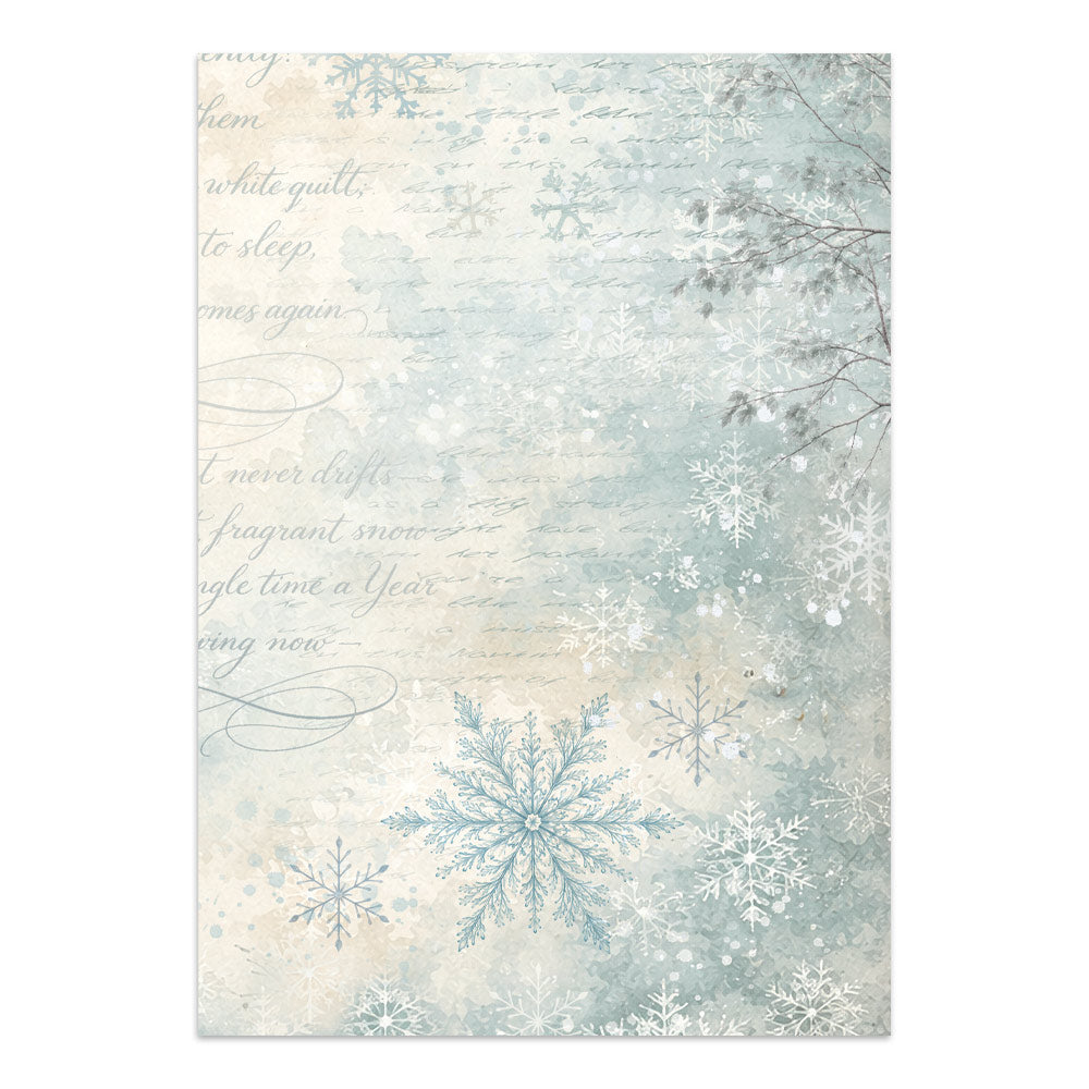 Printed Art Junk Journal Focus Points For Art And Craft A5 - White Christmas