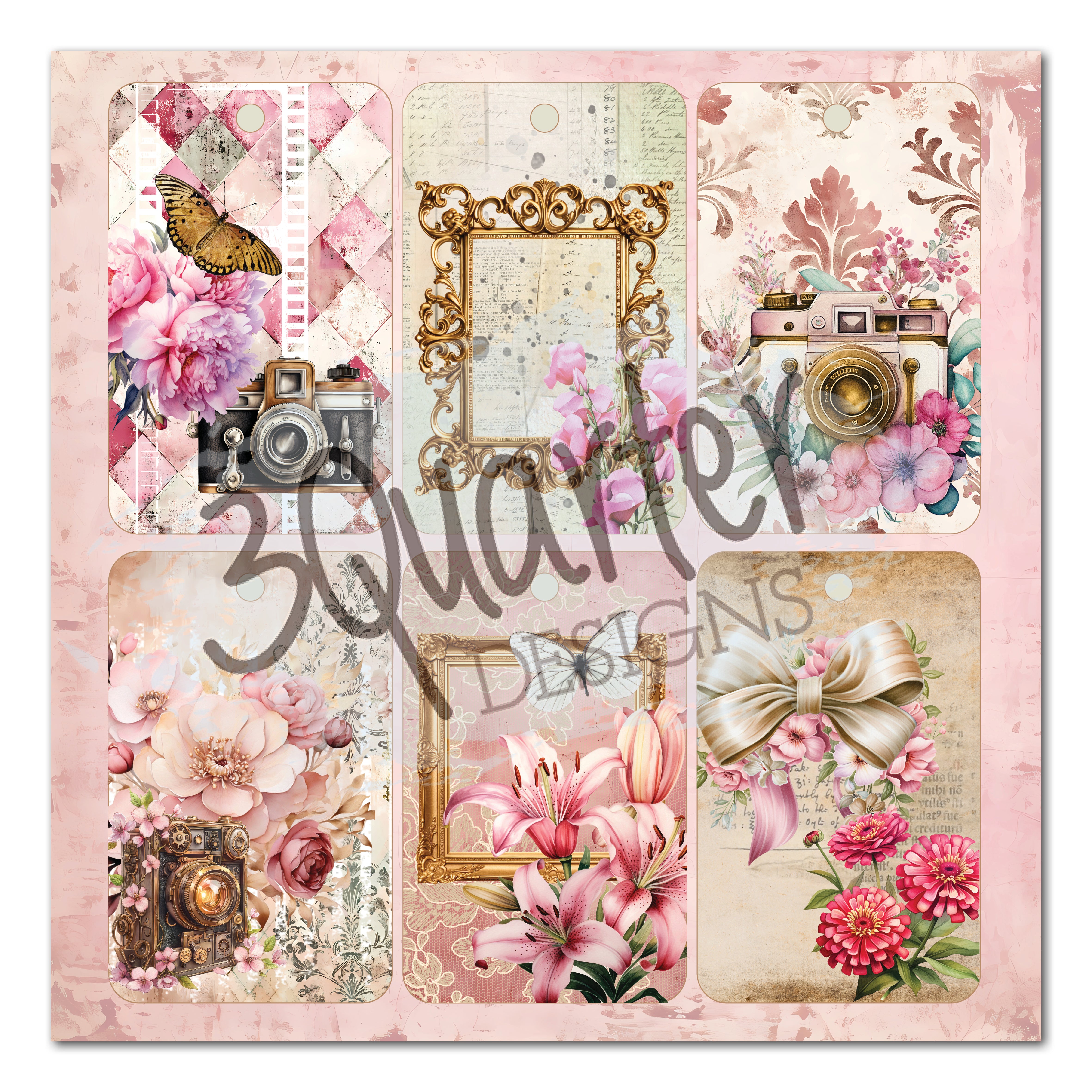 3Quarter Designs Shutter Glam 8x8 Paper Pack & Diecuts Set