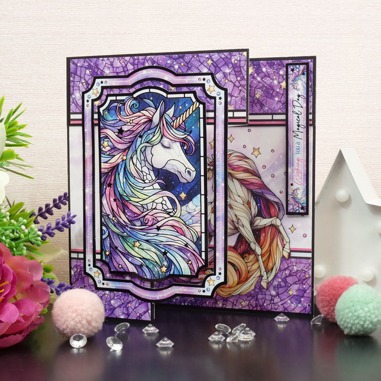 Stained Glass Mystical Worlds Luxury Topper Collection