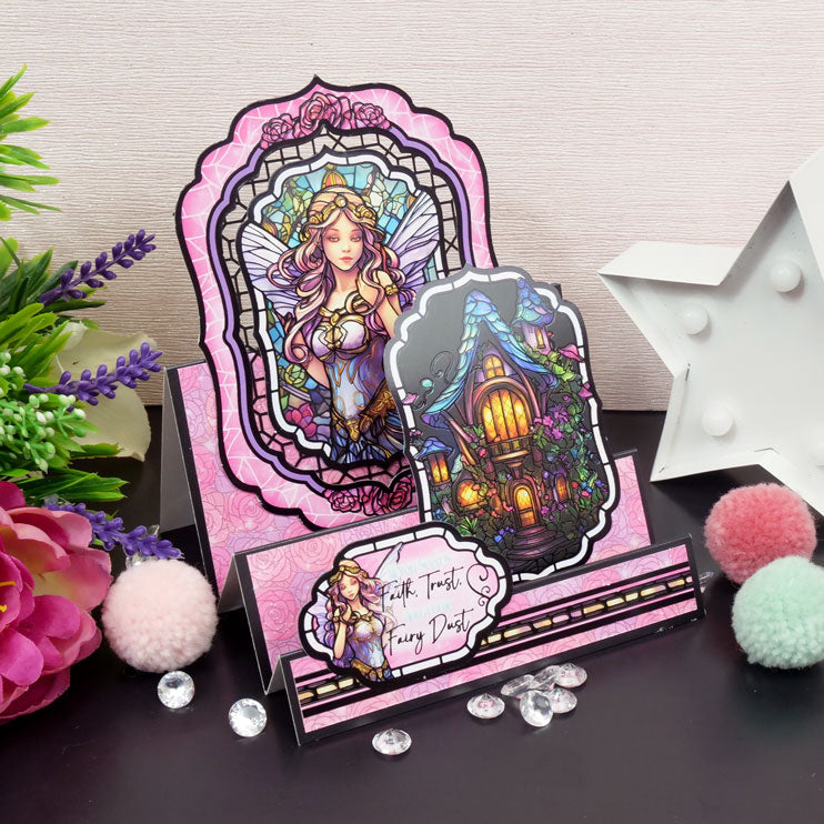 Stained Glass Mystical Worlds Luxury Topper Collection