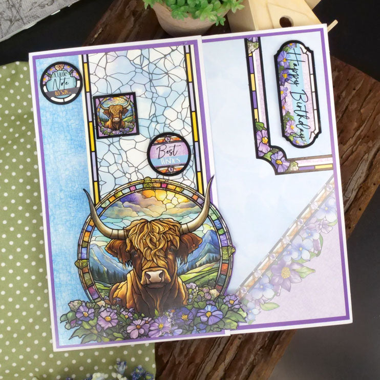 Stained Glass Wonderful Wildlife Luxury Topper Collection