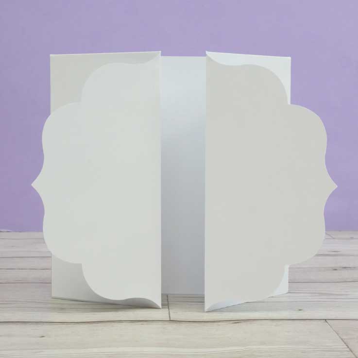 Luxury Shaped Card Blanks & Envelopes - Label Gatefold