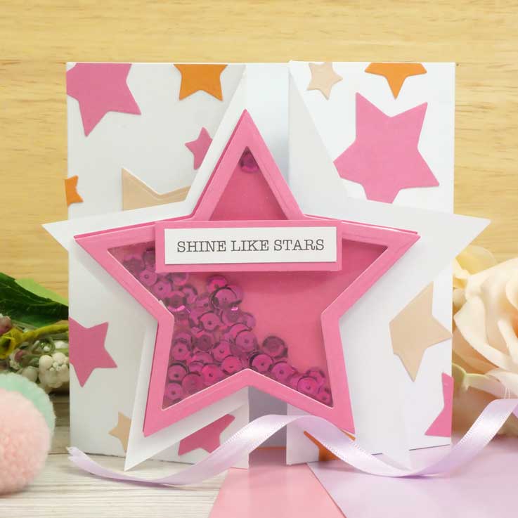 Luxury Shaped Card Blanks & Envelopes - Star Gatefold