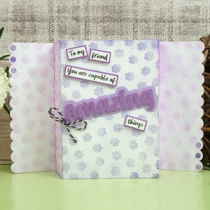 Luxury Shaped Card Blanks & Envelopes - Scalloped Edge Gatefold