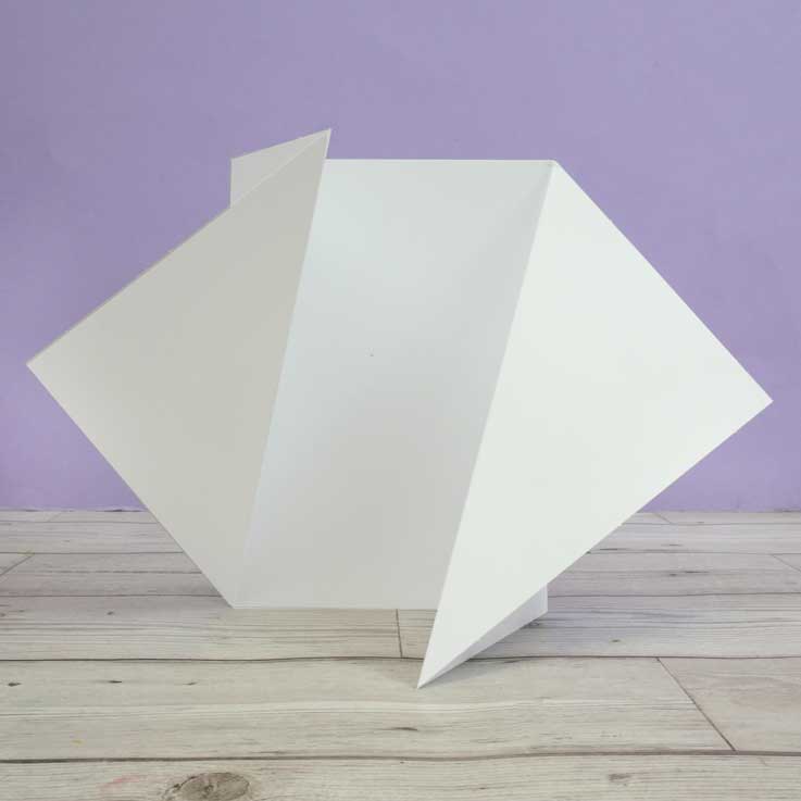 Luxury Shaped Card Blanks & Envelopes - Side Twist Gatefold