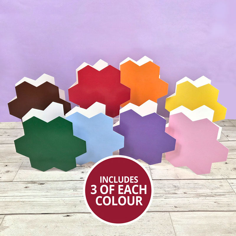 Luxury Shaped Cards - Hexagon Flower