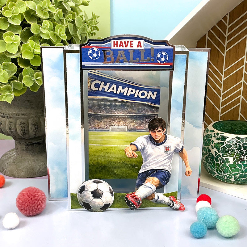 Side-Pop Stepper Card - Have a Ball!