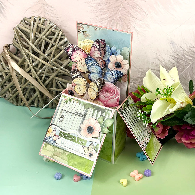 Side-Pop Stepper Card - Spread Your Wings