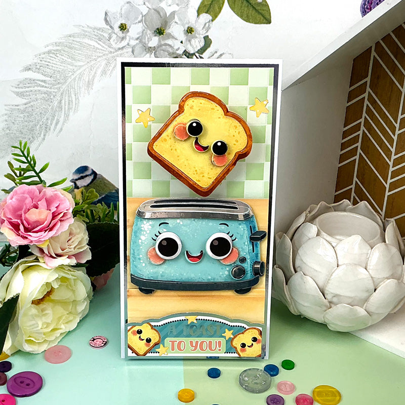 Side-Pop Stepper Card - A Toast to You!