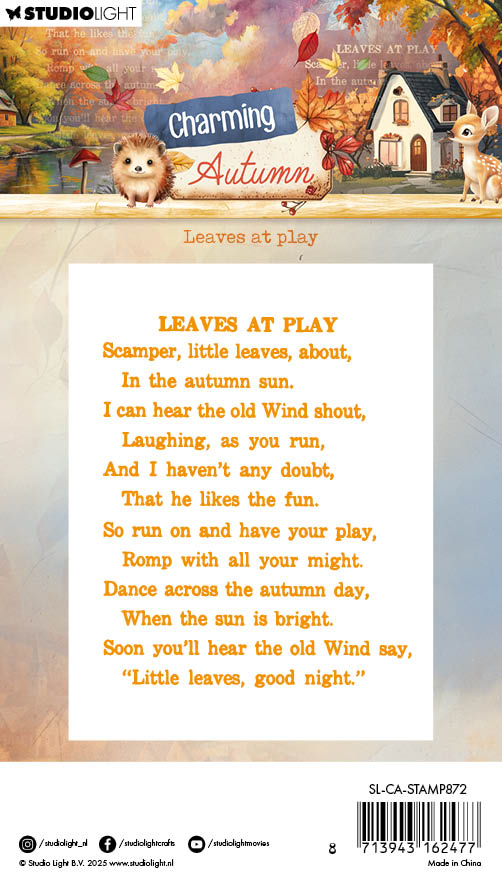 SL Clear Stamps Leaves At Play Charming Autumn 1 Piece