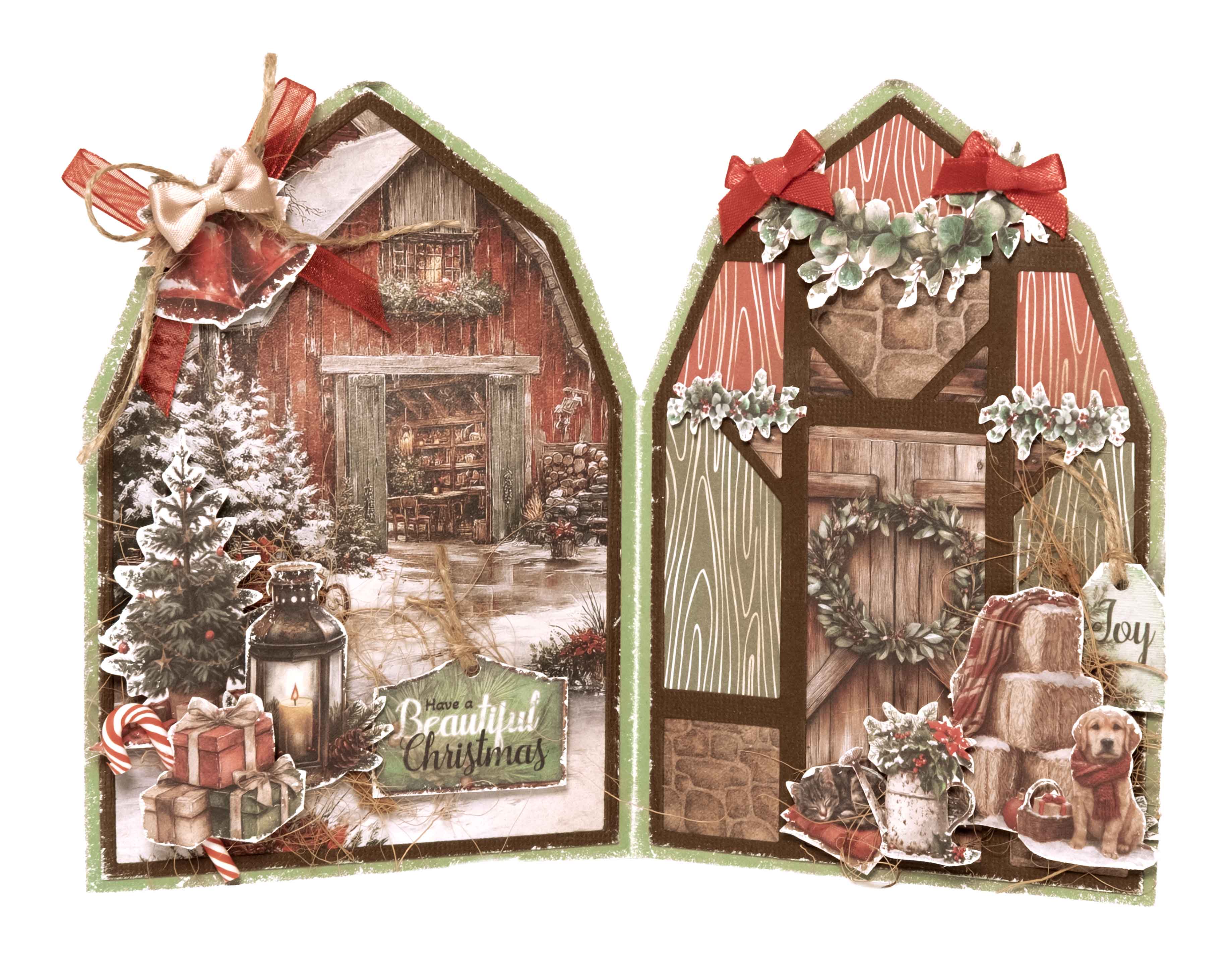 SL Cutting Dies Cottage Barn Card Cottage Christmas