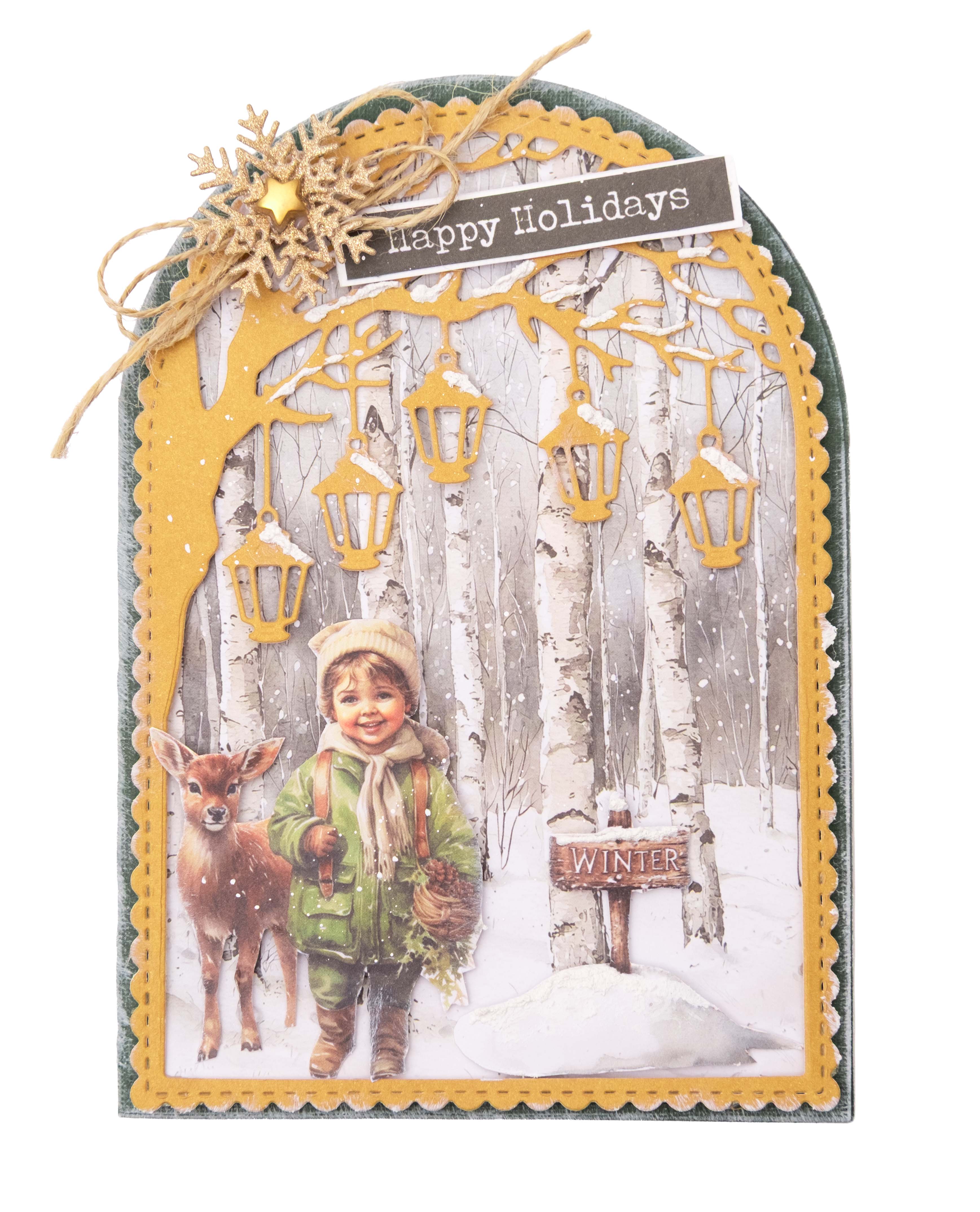 SL Cutting Dies Trees And Snow Christmas Forest 10 Pieces