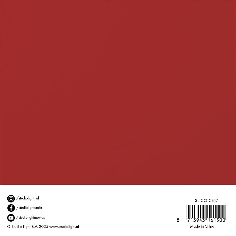 SL Cards & Envelopes Christmas Red Consumables 20 Pieces