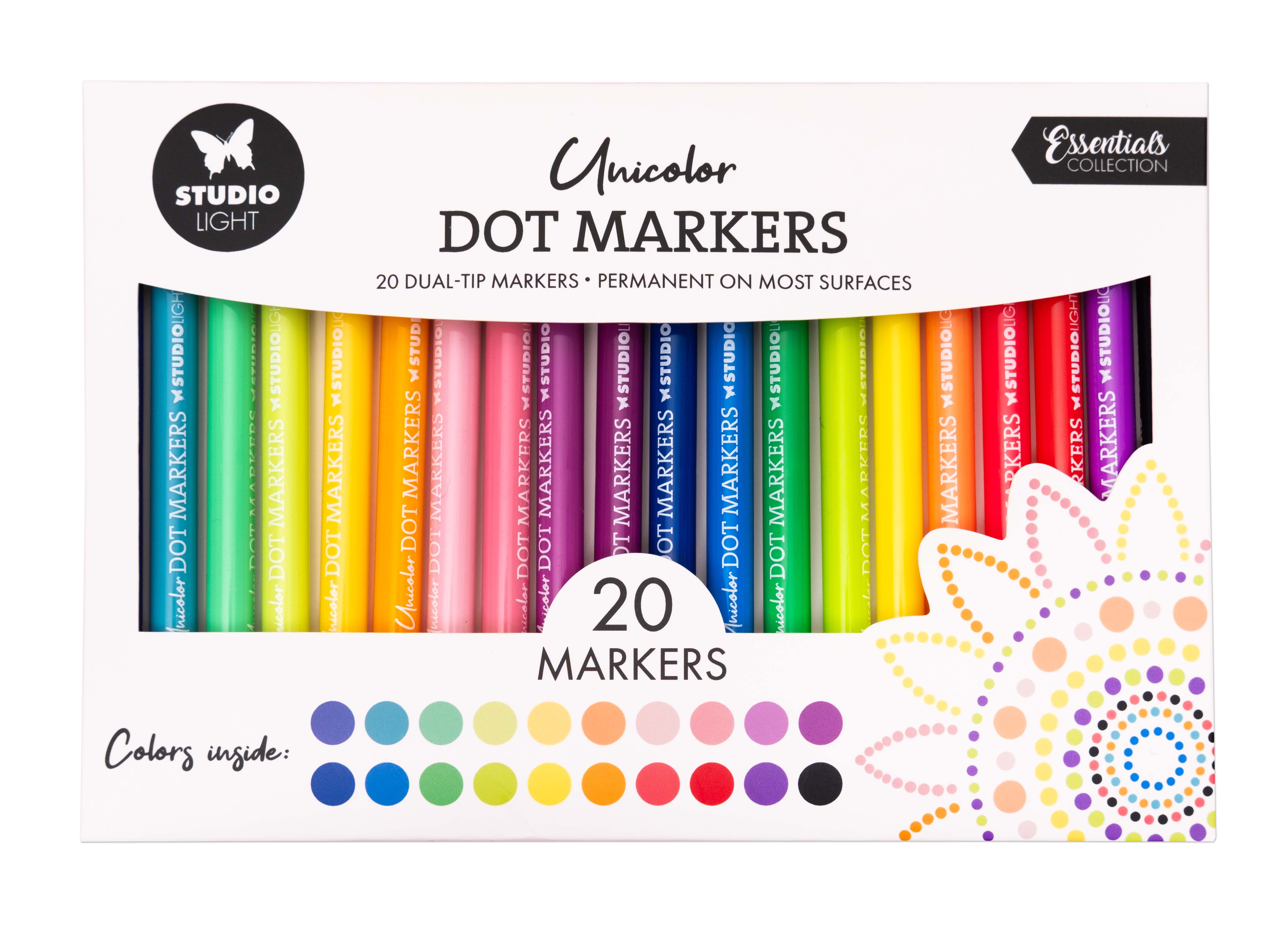 SL Dot Markers Unicolor Consumables 20 Pieces