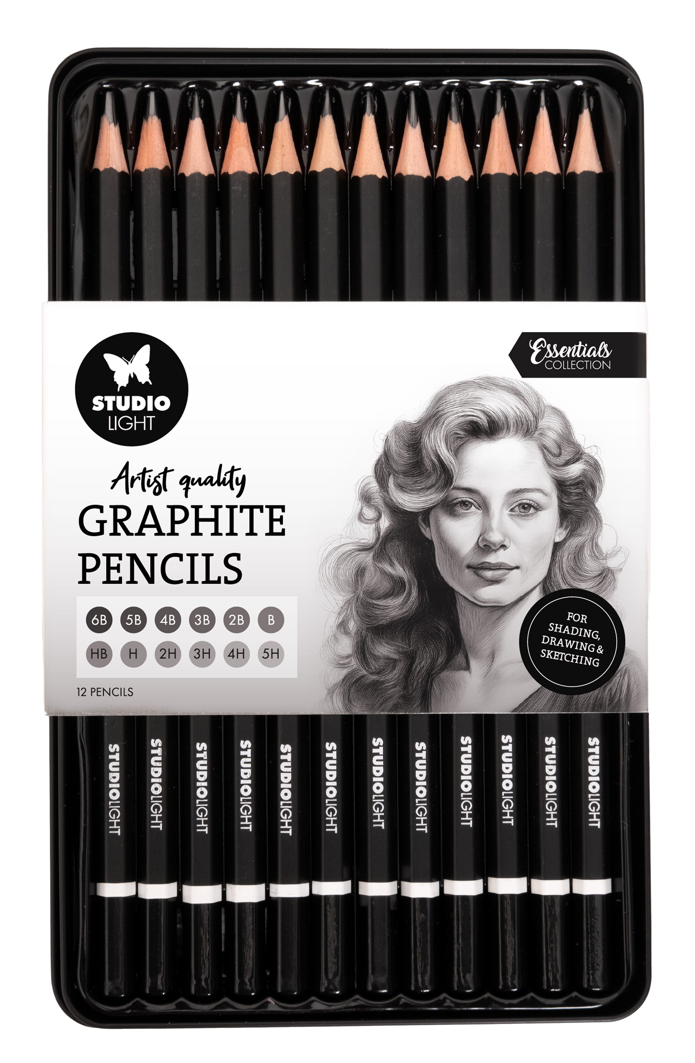 SL Pencils Graphite Essentials 12 Pieces