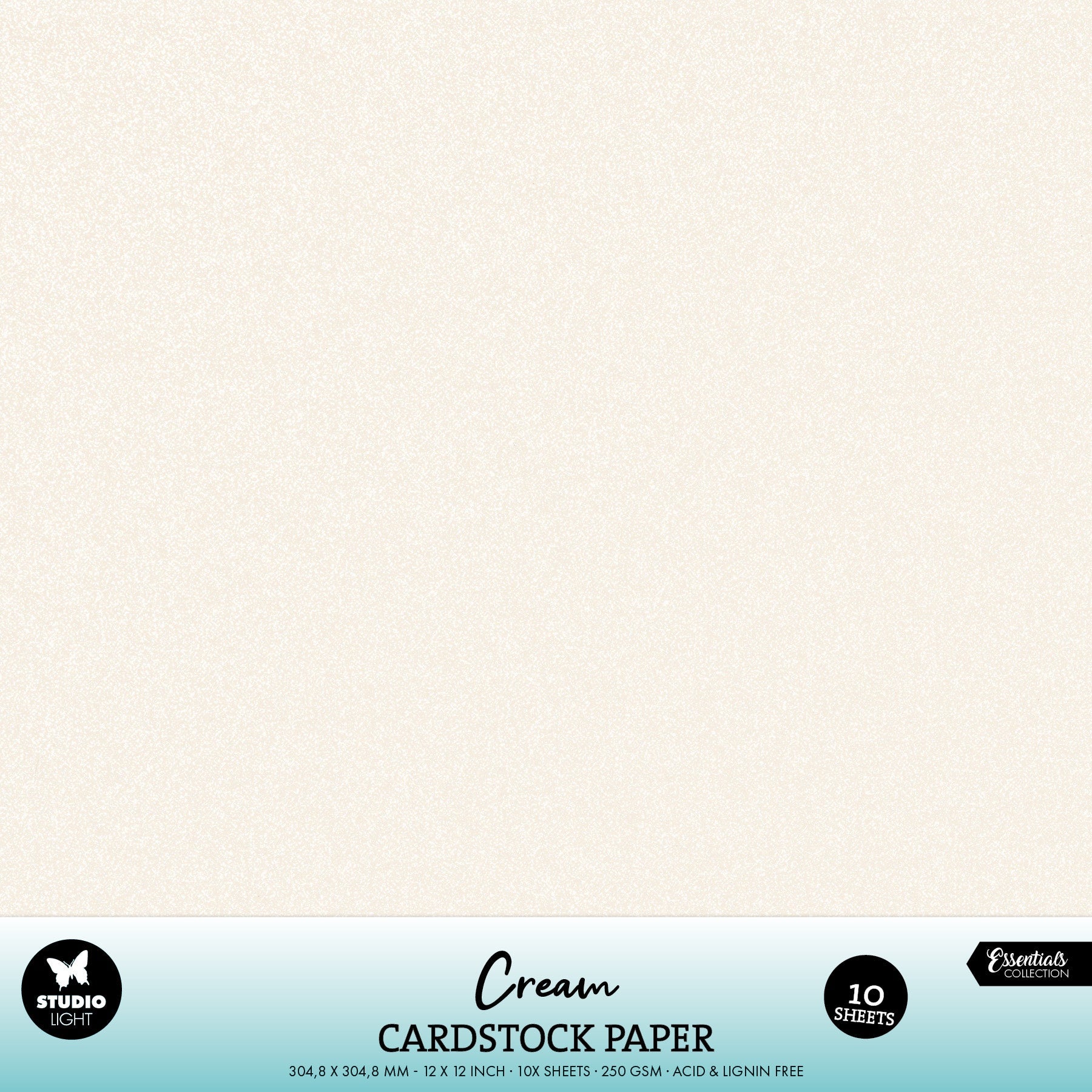 SL Paper Set Cream Cardstock 250 gsm Essentials 10 Pieces