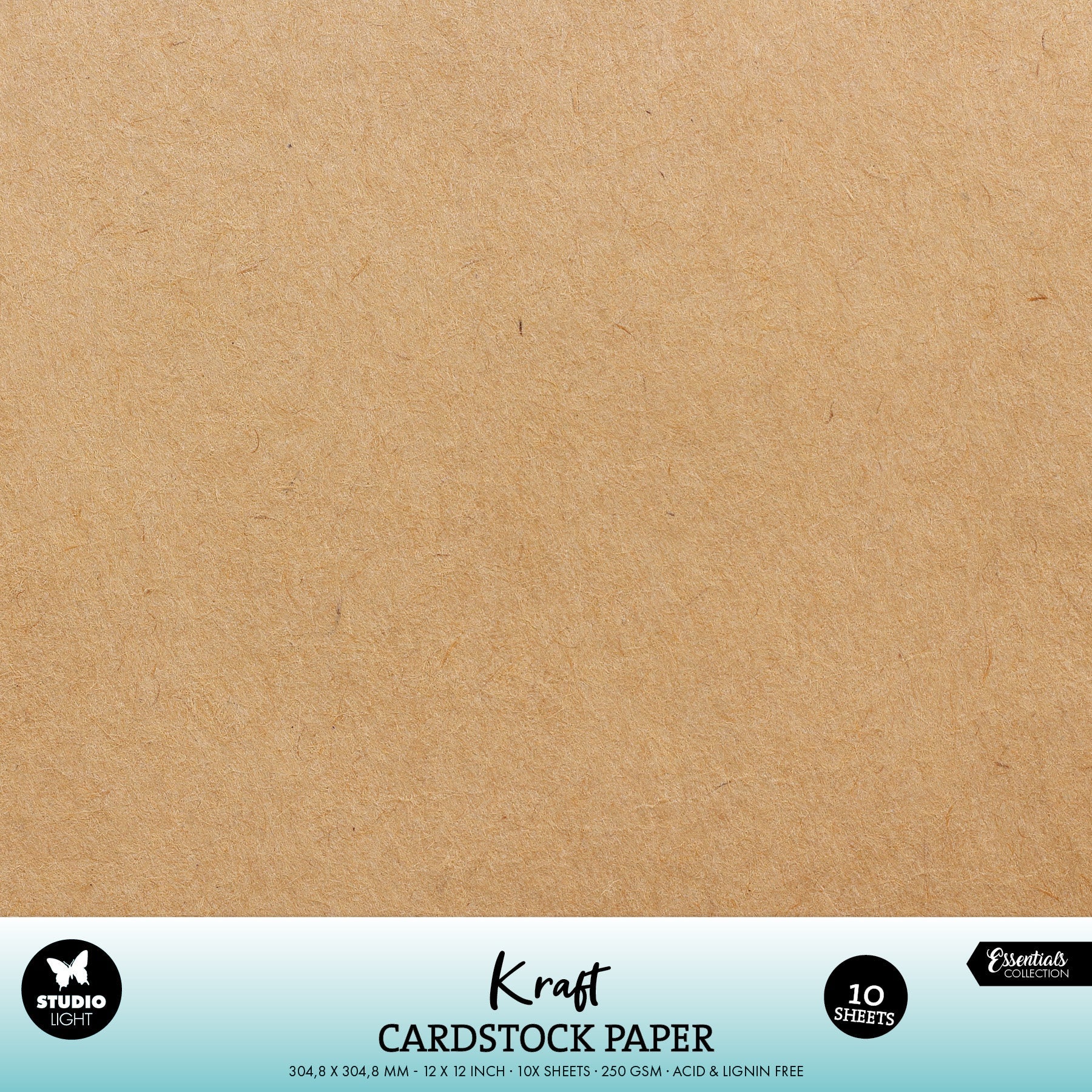 SL Paper Set Kraft Cardstock 250 gsm Essentials 10 Pieces