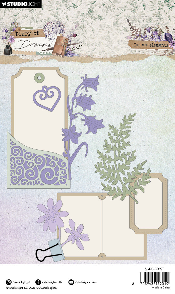 SL Cutting Die Dream Elements Diary of Dreams 17 PC