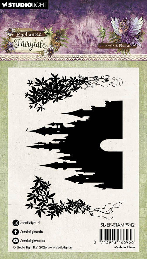 SL Clear Stamps Castle & Plants Enchanted Fairytale 3 Pieces