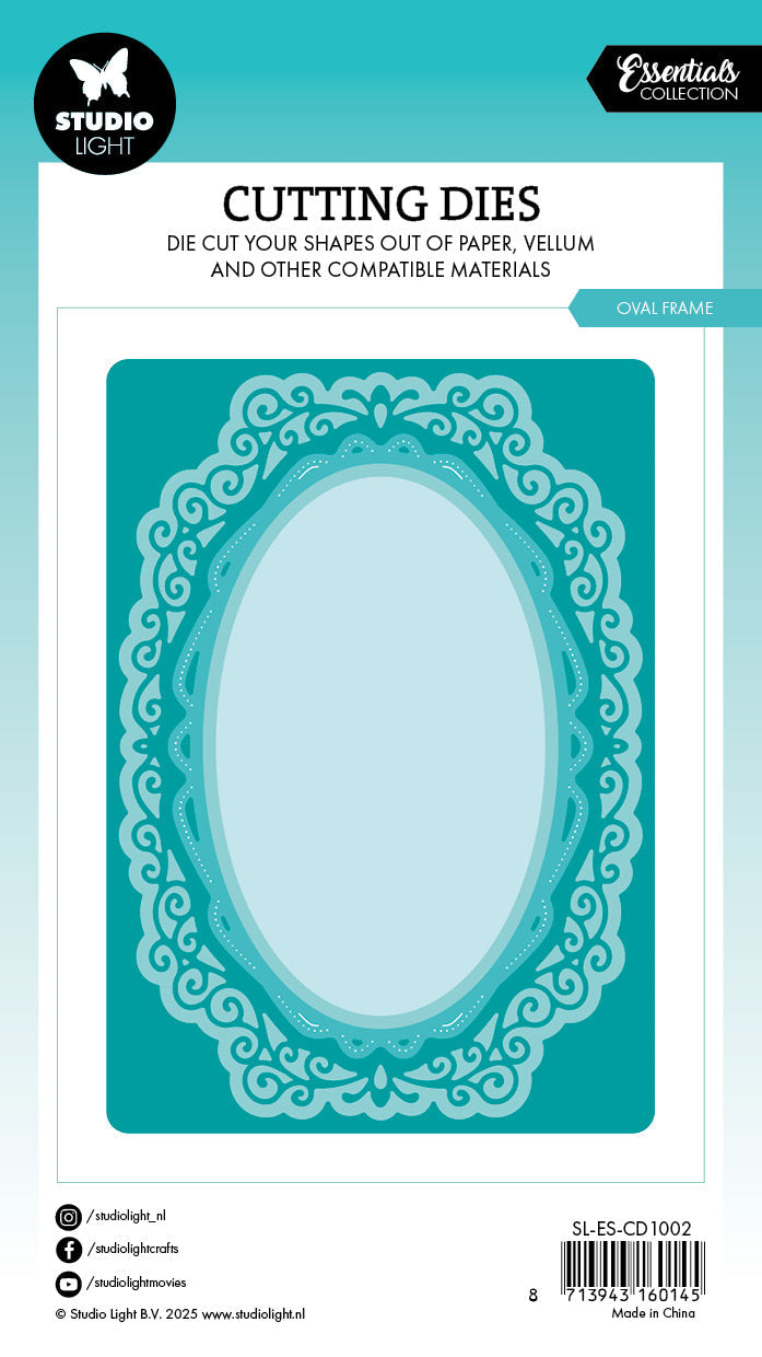 SL Cutting Die Oval Frame Essentials 6 Pieces