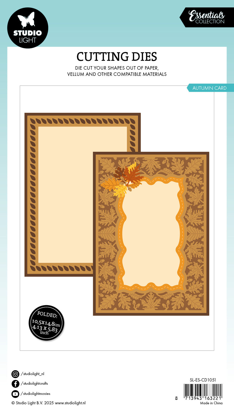 SL Cutting Die Autumn Card Essentials 17 Pieces