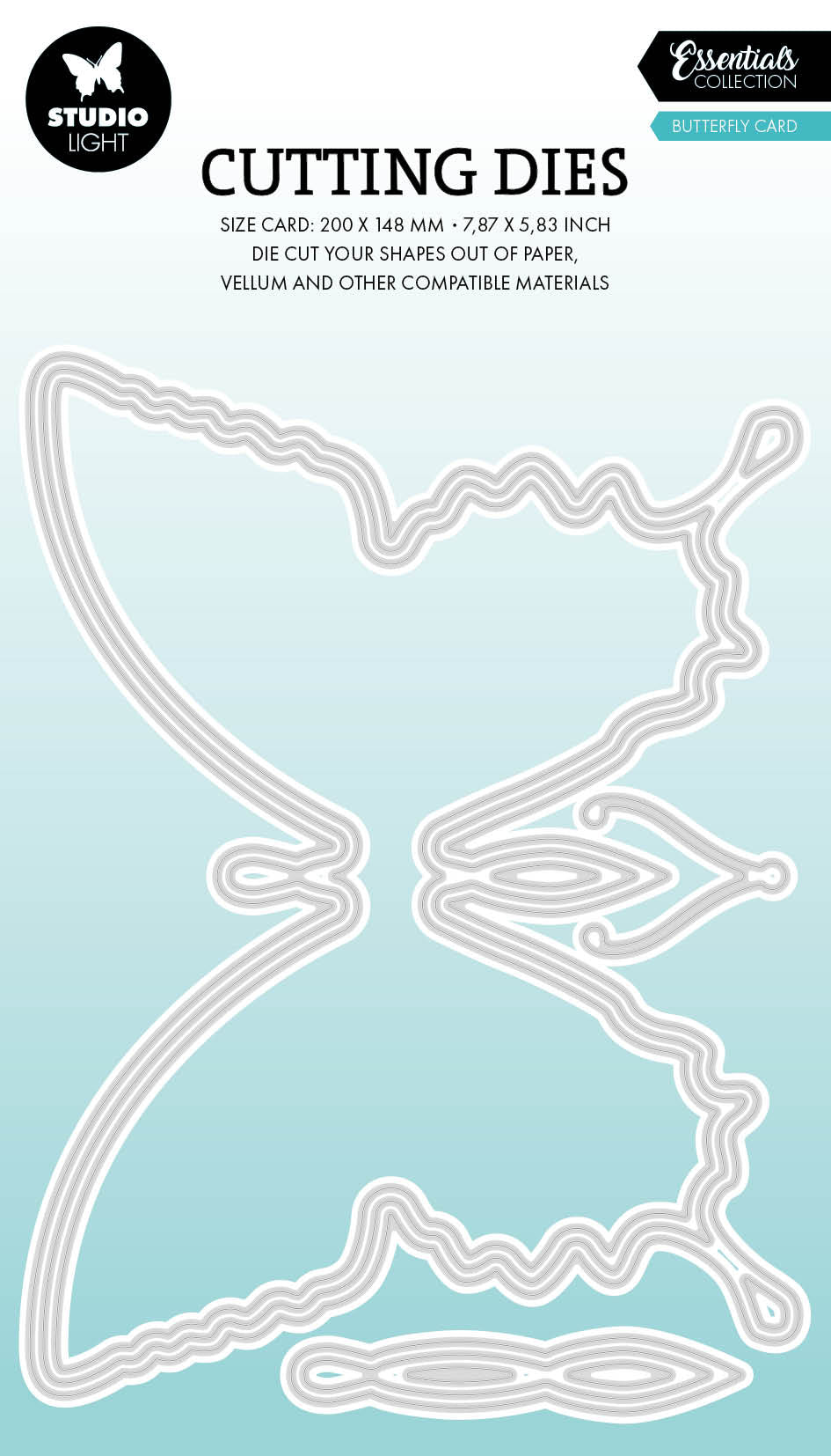 SL Cutting Die Butterfly Cardshape Essentials 11 Pieces