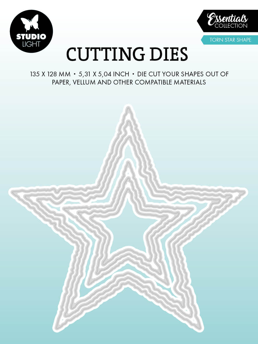 SL Cutting Die Torn Edge Star Shape Essentials 6 Pieces