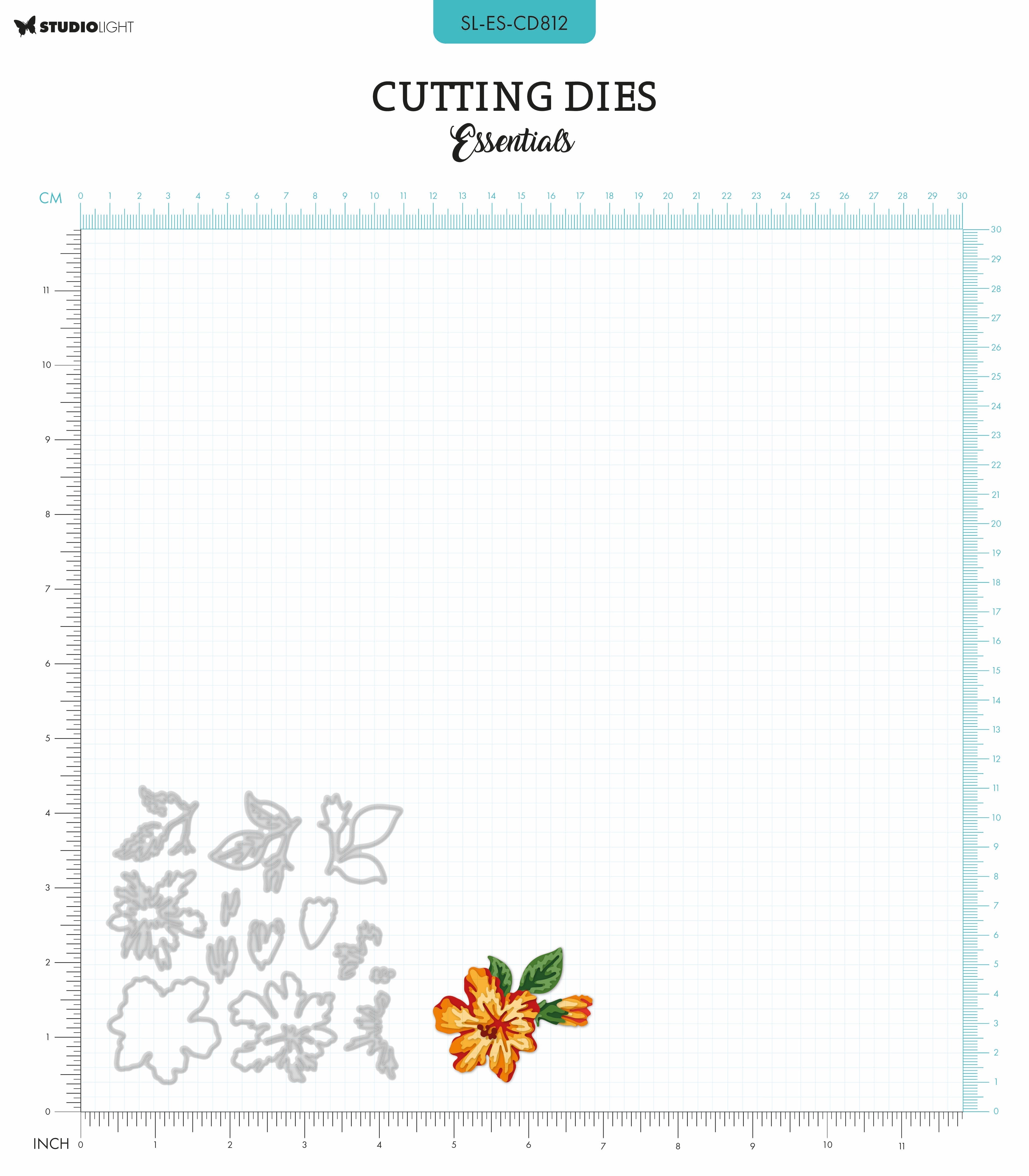 SL Cutting Dies Layered - Hibiscus Essentials 13 PC