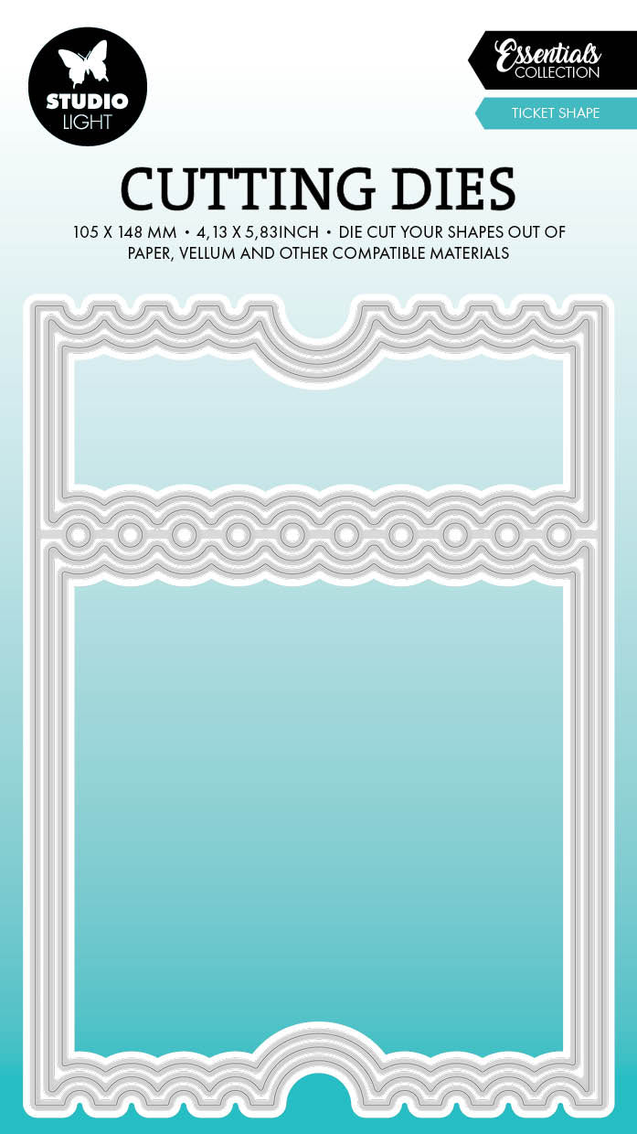 SL Cutting Dies Ticket Card Shape Essentials 5 PC