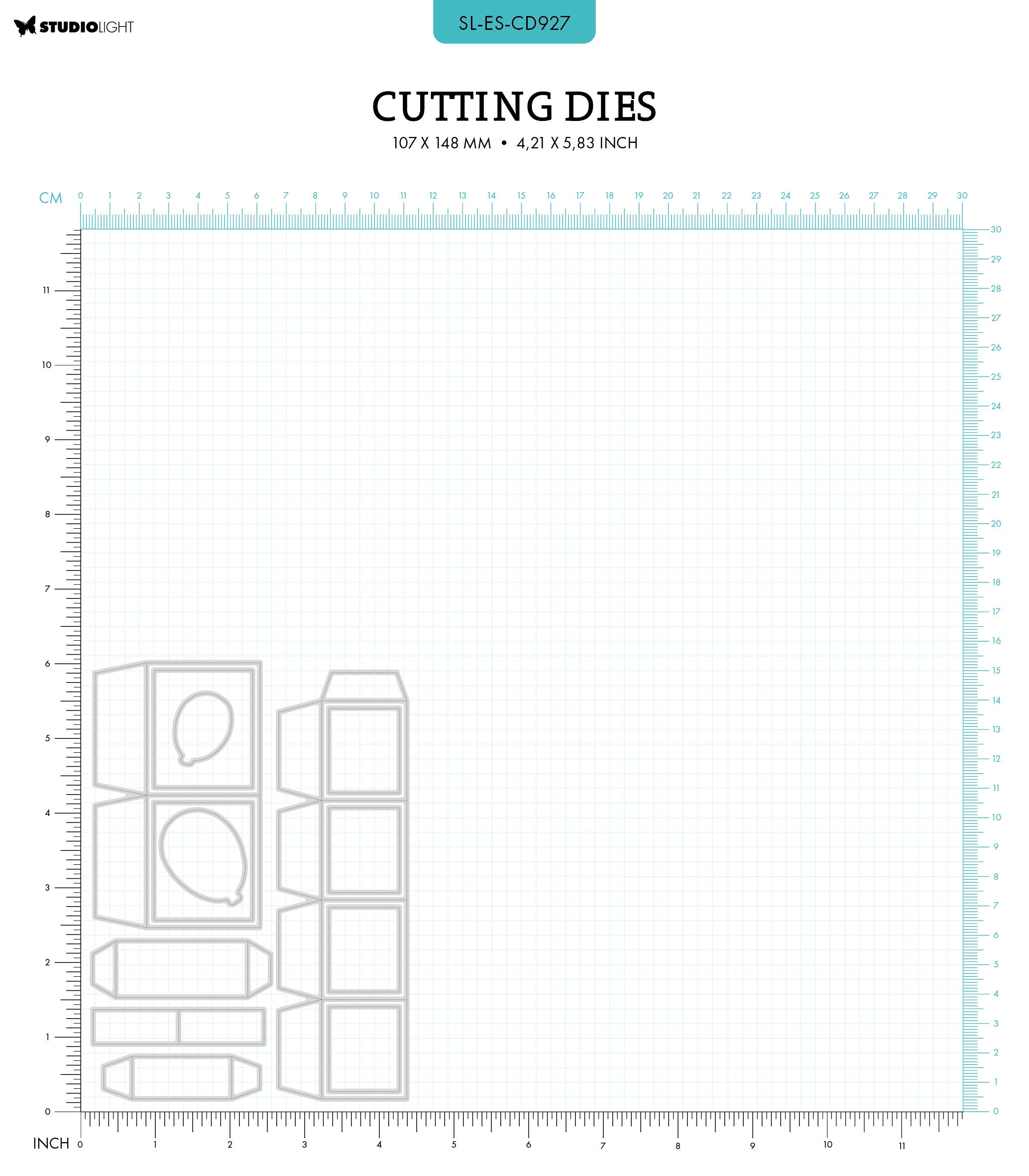 SL Cutting Die Balloon Box Pop-Up Essentials 13 PC