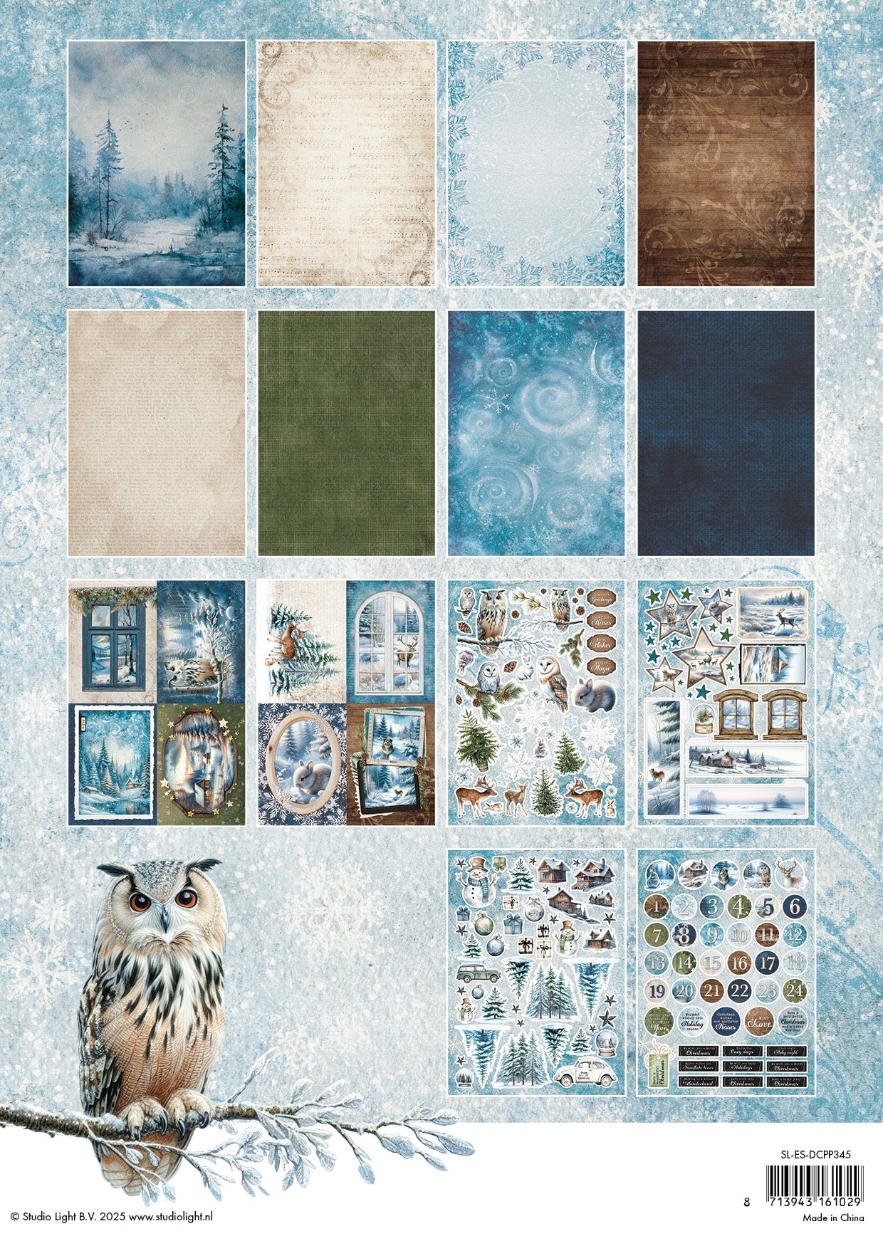 SL Die-Cut Paper Pad Winter Wonderland Essentials 28 Sheets
