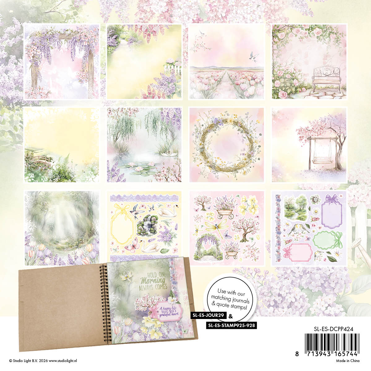 SL Designer Paper Pad Paper & Elements - Pastel Blossom Essentials 36 Sheets