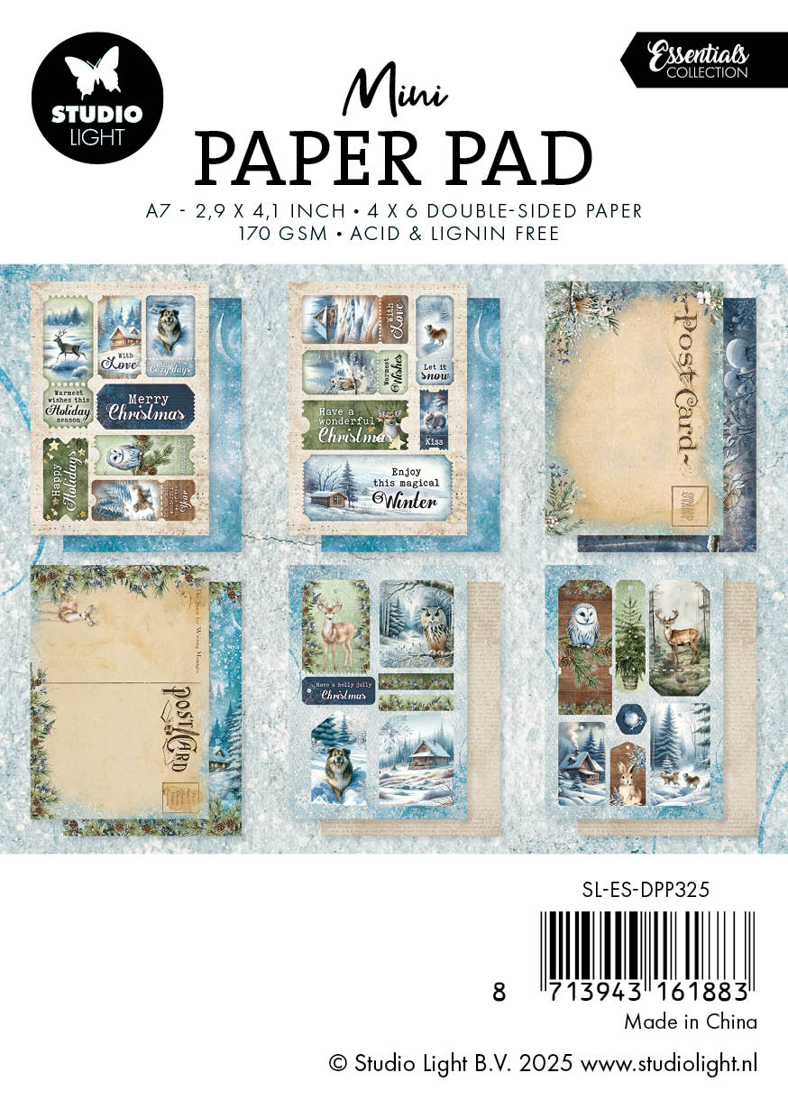SL Mini Paper Pad Winter Wonderland Essentials 24 Sheets