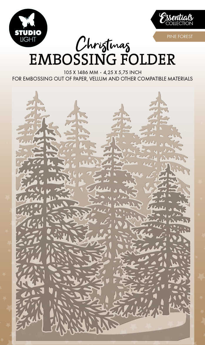 SL Embossing Folder Forest Background Essentials 1 Piece