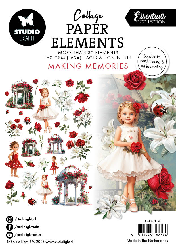 SL Paper Elements Making Memories Essentials 35 Pieces