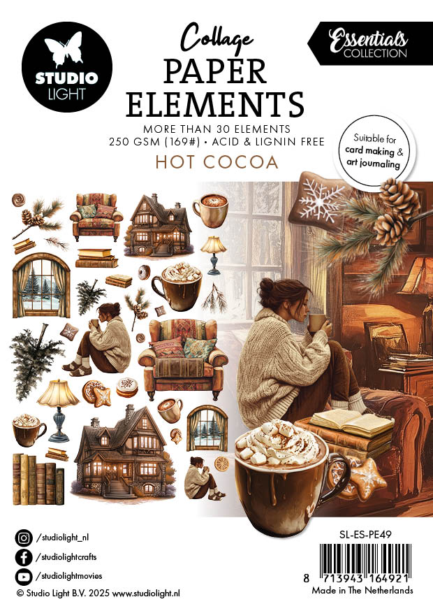 SL Paper Elements Hot Cocoa Essentials 105x148x4mm 35 Pieces