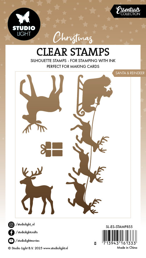 SL Clear Stamp Santa & Reindeer Essentials 1 Piece