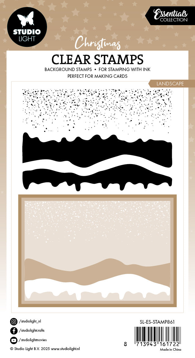 SL Clear Stamp Snow Landscape Essentials 3 Pieces