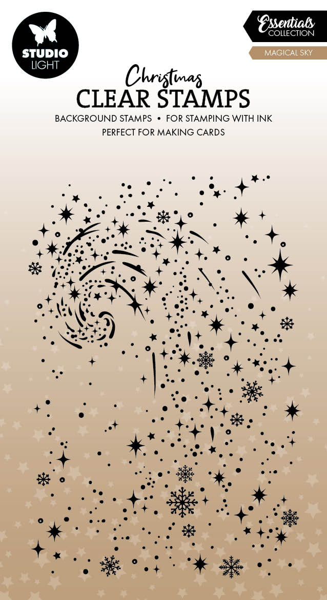 SL Clear Stamp Snow Swirl Background Essentials 1 Piece
