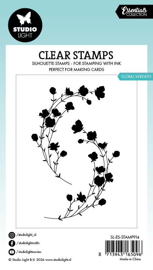 SL Clear Stamp Floral Wreath Essentials 2 Pieces
