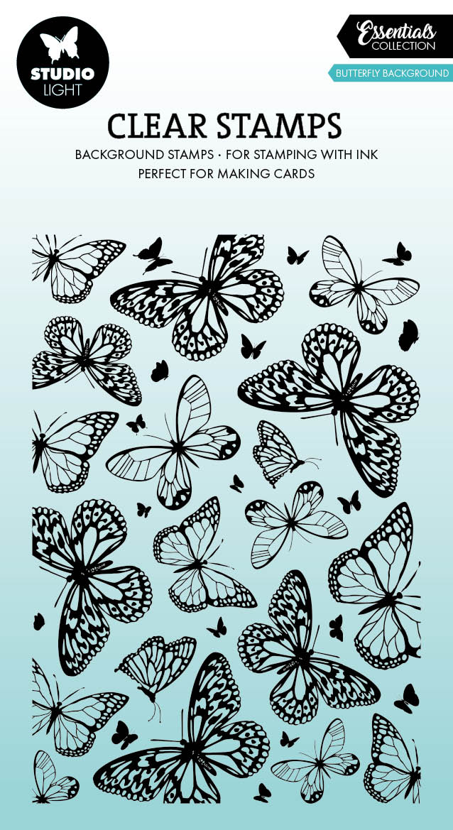 SL Clear Stamp Butterflies Background Essentials 1 Piece