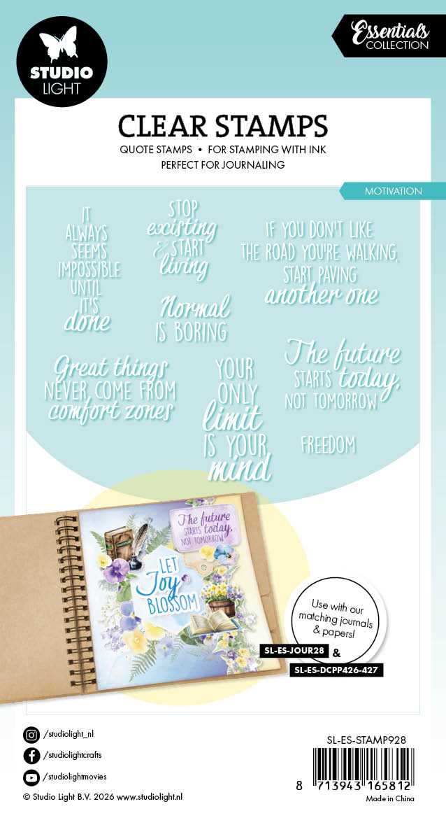 SL Clear Stamp Quotes - Motivation Essentials 8 Pieces