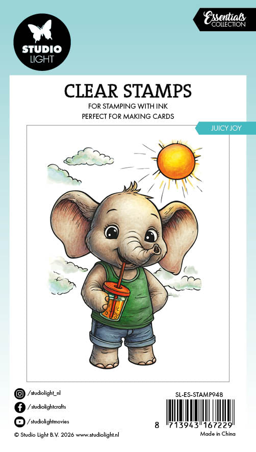 SL Clear Stamps Juicy Joy - Elephant Essentials 1 Piece