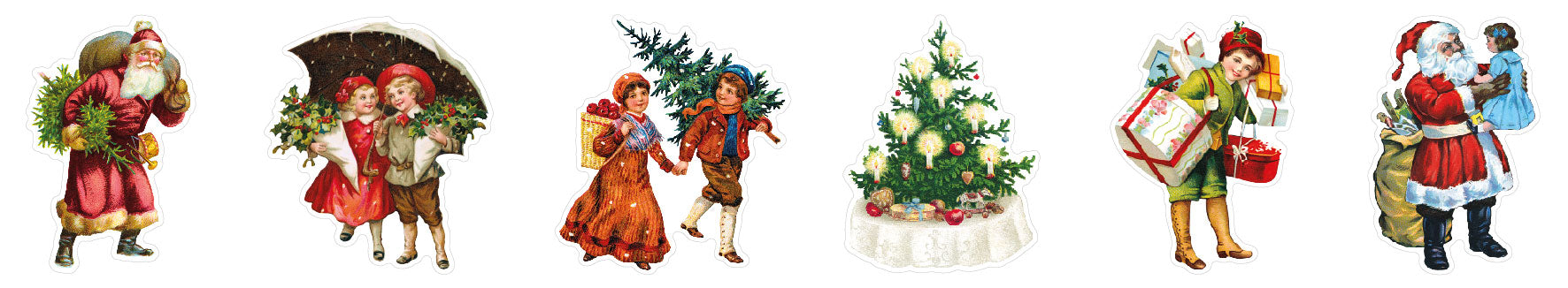 SL Clear Stickers Vintage Greens 6 Designs Essentials 5 Meter