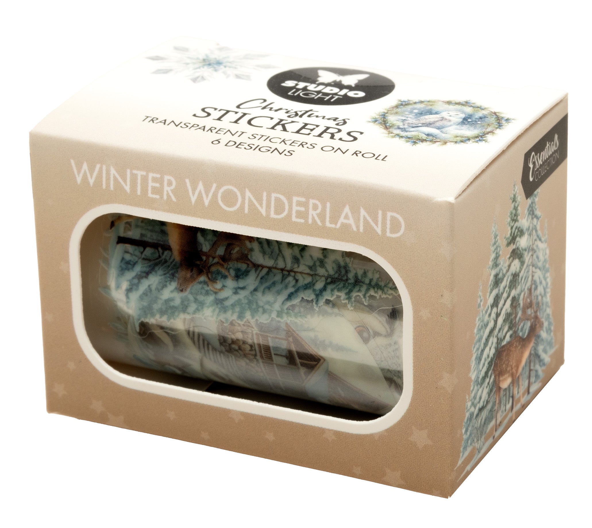SL Clear Stickers Winter Wonderland 6 Designs Essentials 5 Meter