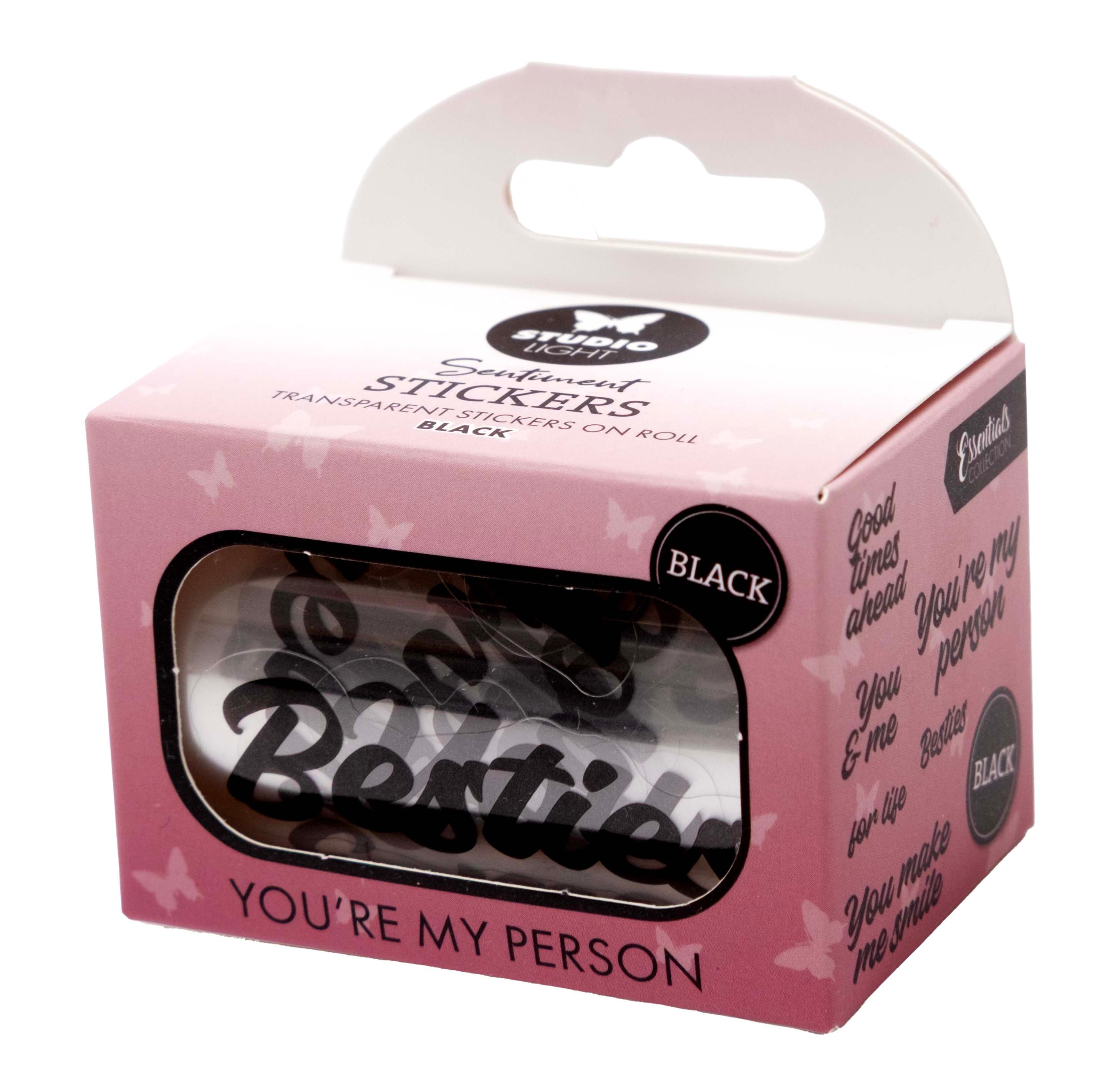 SL Clear Stickers Black - You're My Person Essentials 5 Meter